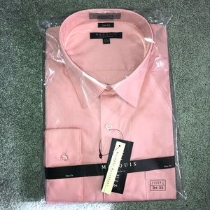New brand salmon dress shirt